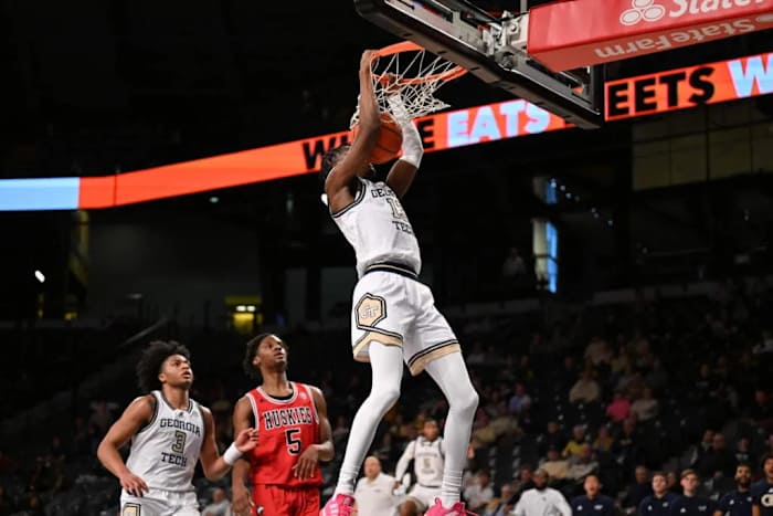 Georgia Tech guard Miles Kelly